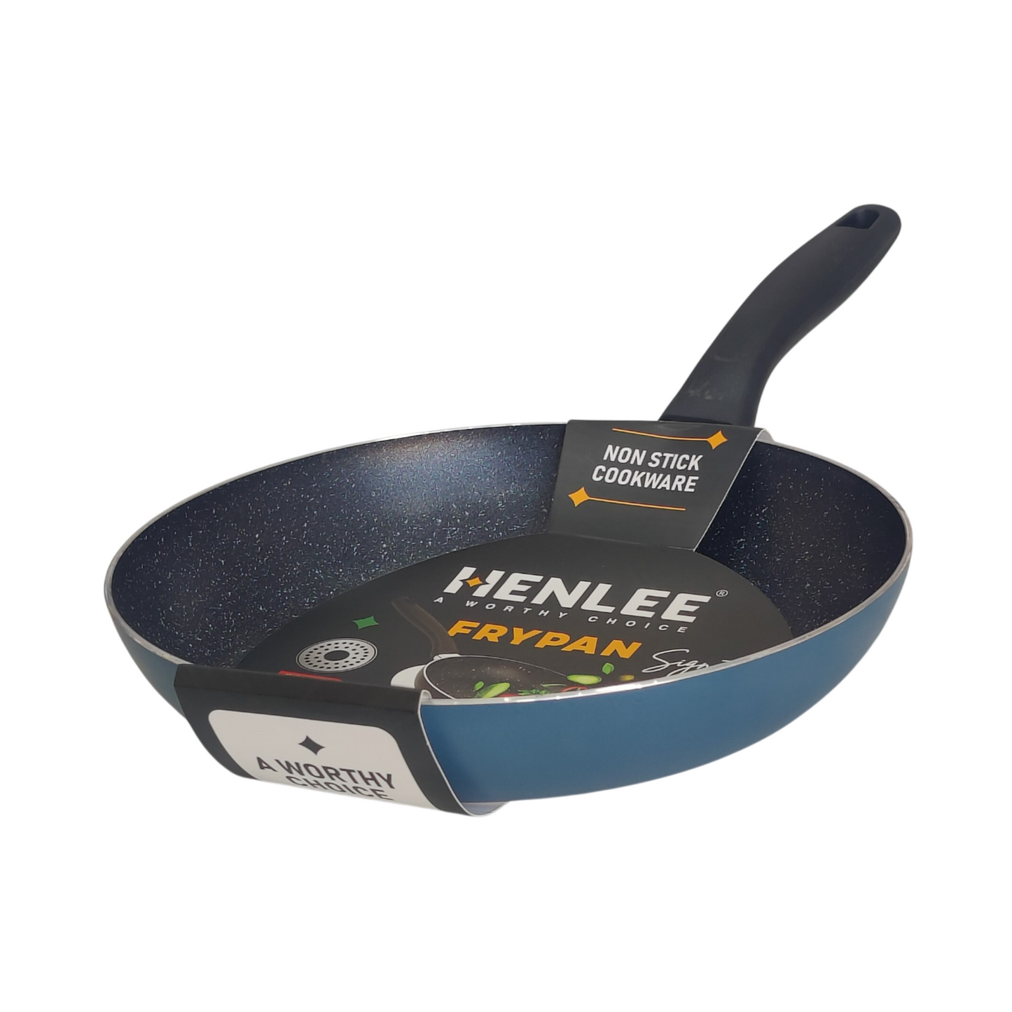 Henlee 24cm Nonstick Frying Pan, designed with a stylish marble coating