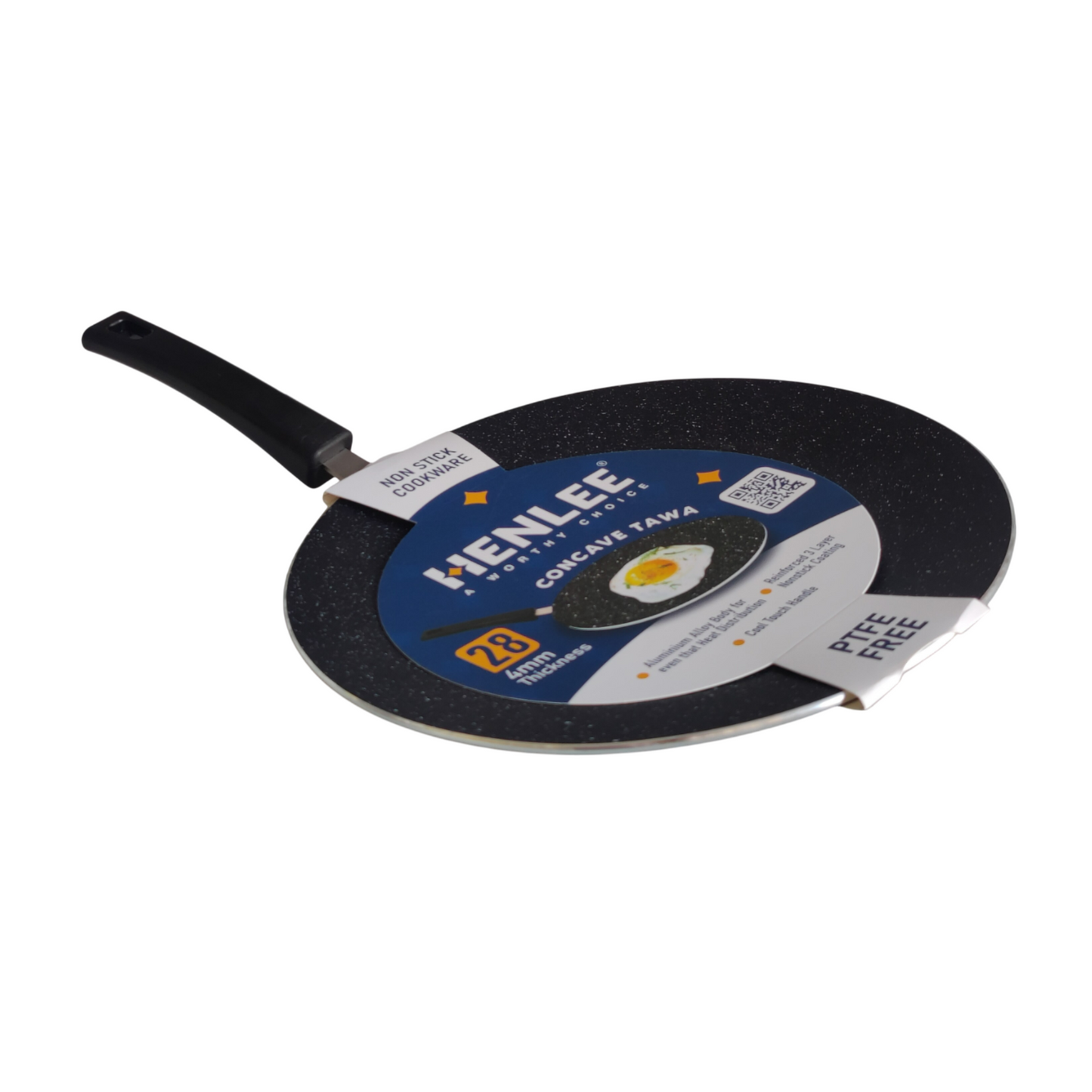HENLEE 28cm Nonstick Multi-Purpose Tawa-4mm
