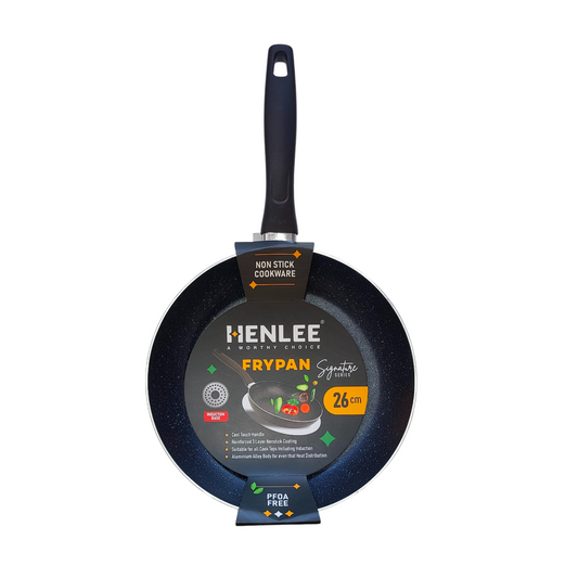 Henlee 26cm Nonstick Frying Pan, designed with a stylish _marble coating